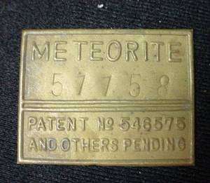   Lamp Light Makers Name Plate Meteorite Nautical Sign #57758  