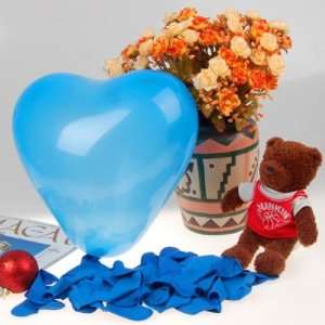   Heart Shaped Latex Balloons Wedding Party Decor Favors 12 Inch Blue