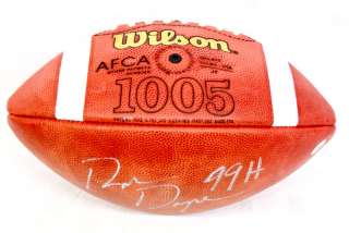   Signed Wilson NCAA Leather Football Heisman Wisconsin Autographed