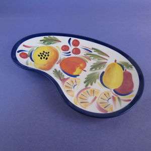 Strata Group Appetizer Plate Saucer Fruit Blue Pears  