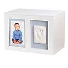 NEW Pearhead Baby Prints Memory Keepsake Box White Boy or Girl