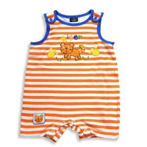   Company   Infant Striped Boys Romper, Orange, White (Size 12Months