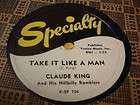 CLAUDE KING Take It Like A Man SPECIALTY 708 MINT 