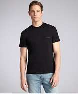 Prada black cotton pocket short sleeve t shirt style# 319589301