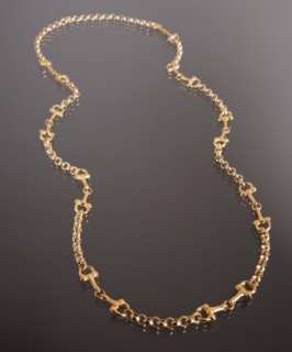 Soixante Neuf gold horsebit chain 36 long necklace   up to 