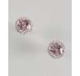 armadani morganite and diamond halo 6 5mm martini stud earrings