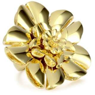 Kate Spade Swim Team Flower Ring In Gold   designer shoes, handbags 