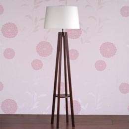 Simply Styled Oak Wood Easel Style Floor Lamp