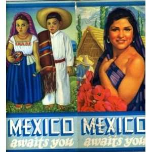  1930s MEXICO Awaits You MAGNIFICENT COLORFUL Brochure 