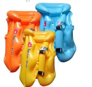 Kids/Childrens Inflatable Swimming Swim Vest Life Jacket preservers 