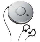 Sony Portable Skip Free CD Player Walkman with Clip Style Earbud 