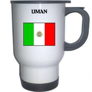  Mexico   UMAN White Stainless Steel Mug 