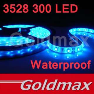 5M Blue 3528 300 LEDs Waterproof Light Strip Car 12V  