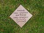 pet memorial marker burial plaque cemetery head stone for dog