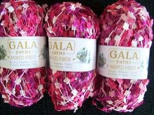 Gala Butterfly fashion yarn, pink/fuchsia, 3 sk  