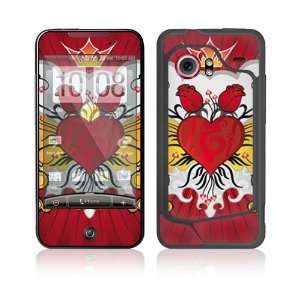  HTC Droid Incredible Skin Decal Sticker   Rose Heart 
