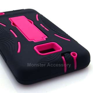 Baby Pink Kickstand Double Layer Case Samsung Galaxy S2 AT&T Attain 