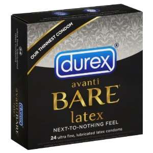  Durex Avanti Bare Latex Condoms 24 Count Box Health 