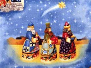 New Jim Shore Nativity Scene Christmas Religious Holiday Fabric BTY 