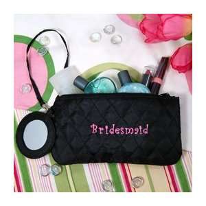  Bridesmaids Quilted Cosmetic Wristlet Beauty