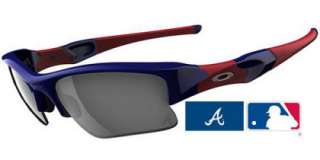 Authentic Oakley MLB Flak Jacket XLJ Atlanta Braves Sunglasses #24 