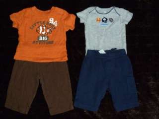 Size 0 3 and 3 6 Months Baby Boy Clothes Clothing Lot 52 pieces Spring 