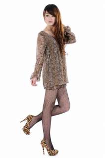 Fashion Style Women/Ladies Leopard Color High Heel Shoes Size #4~#8 