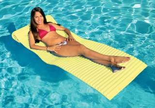 Take Anywhere Foam Floating Swimming Pool Float Mattress with FREE BAG 