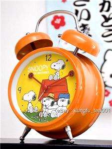 Peanuts Snoopy & Spike Olaf Andy Twin Bell Alarm Clock  