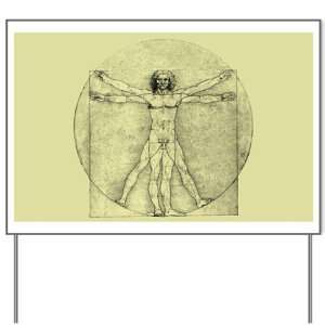  Yard Sign Vitruvian Man by Da Vinci 