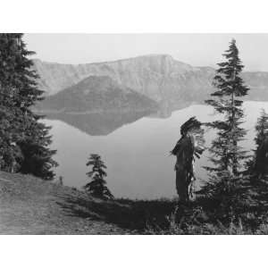  Curtis 1923 Photograph of The Chief   Klamath   Crater Lake 