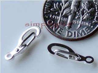 13mm Self Close Silver Plate Lobster Claw Clasps 50 Pcs  