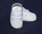 New Infant Baby Boys Christening Baptism White Dress Shoes Size 4 