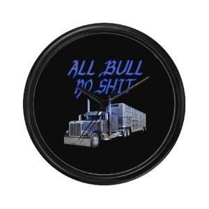  All Bull No Shit Occupations Wall Clock by  