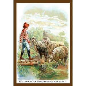  Exclusive By Buyenlarge Ba a Ba a Black Sheep 24x36 Giclee 