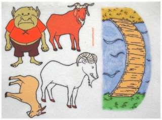 Three Billy Goats Gruff Felt /Flannel Board Set  