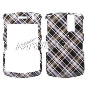  Blackberry 8300 8310 8330 Plaid Cross Gold Protector Case 