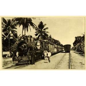  1909 Print Baldwin Locomotive Changamwe Station Train Mombasa Kenya 
