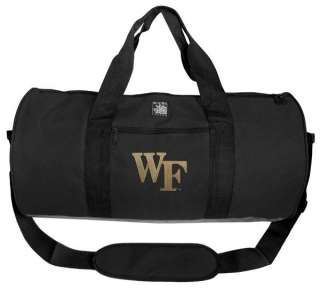 Wake Forest Black Logo Collegiate NCAA Duffle Bag Gym Weekender Bag 