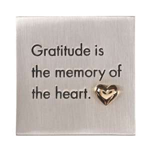  Gratitude is the Memory of the Heart Paperweight 