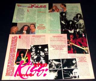   Rare Clippings & Magazine Gene Simmons Paul Stanley Ace Frehley  