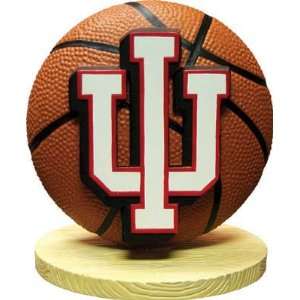 INDIANA HOOSIERS Team Logo 4 Tall 3D COLLECTIBLE (with Team Colors 