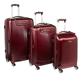 Silhouette 12 Hardside 3 Piece Luggage Set Red