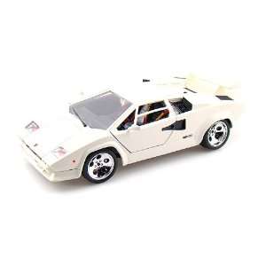  Lamborghini Countach 5000 1/18 White Toys & Games