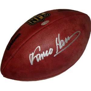 Franco Harris Autographed Duke Model Football  Sports 