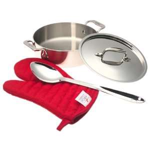 All Clad Stainless 2 Quart Saute for Two 