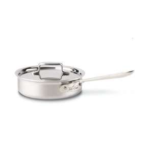  All Clad d5 Brushed Stainless 2 qt. Saute Pan w/Lid 