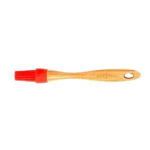 Island Bamboo PBRSH 1795 Silicone Pastry Brush, Vibrant Red  