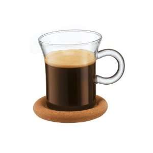   Set of 2 Espresso Cups with Cork Coasters By Bodum