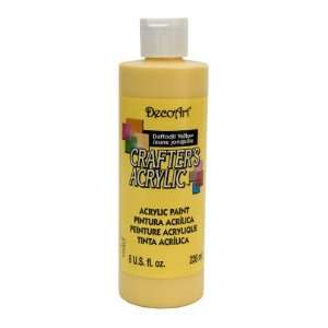  DecoArt DCA53 9 Crafters Acrylic, 8 Ounce, Daffodil Yellow 